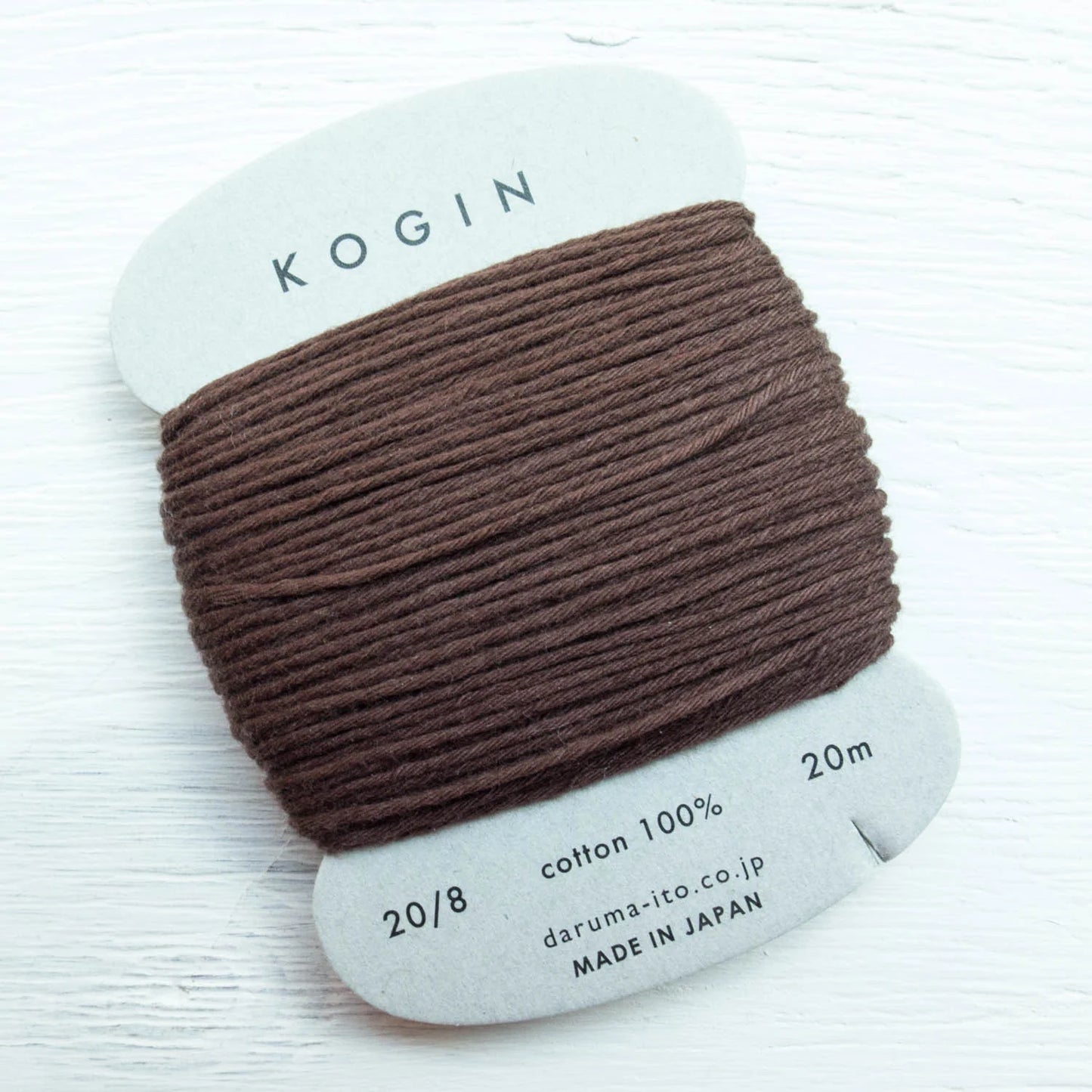 Daruma-Kogin Thread Card-thread-3 Dark Brown-gather here online
