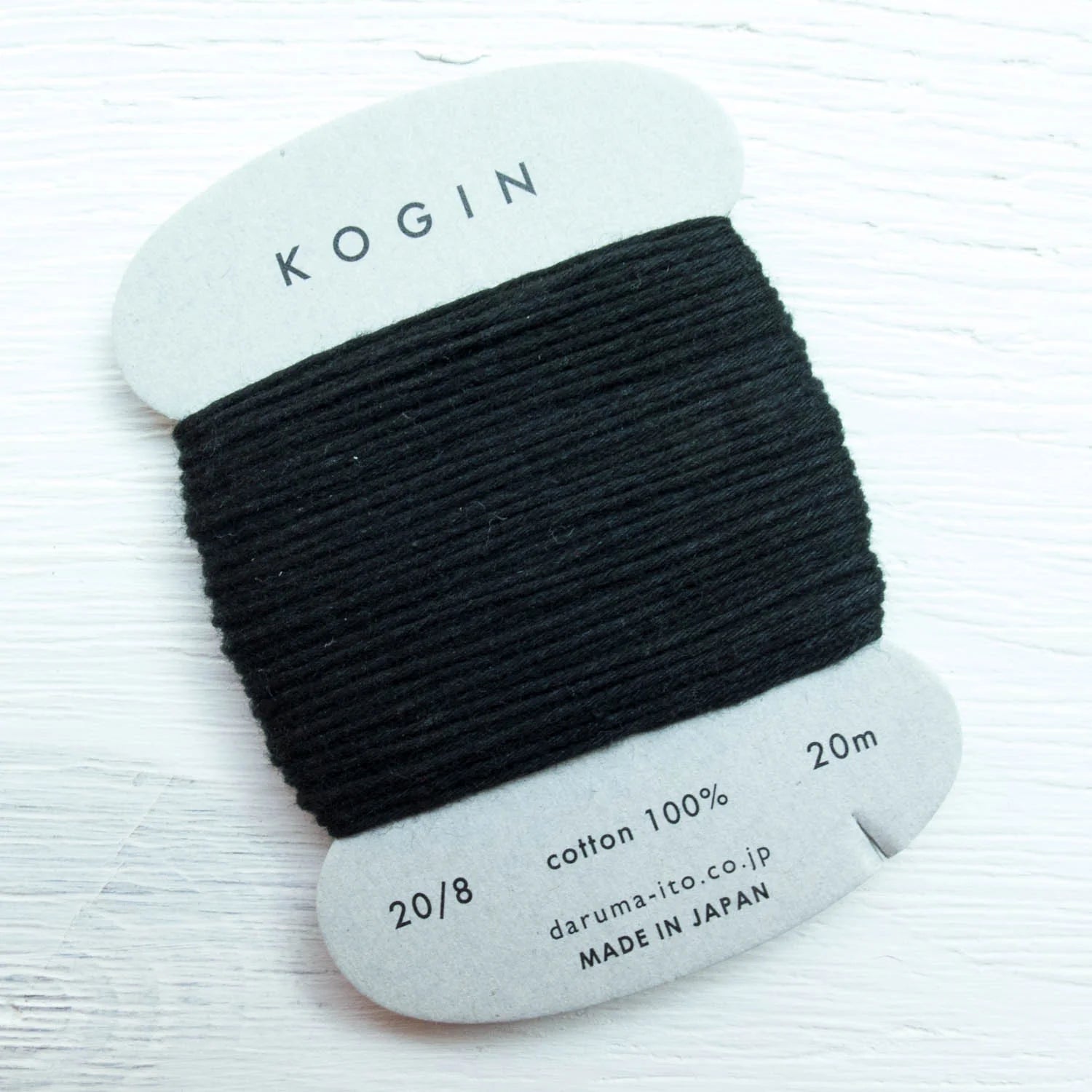 Daruma-Kogin Thread Card-thread-8 Black-gather here online