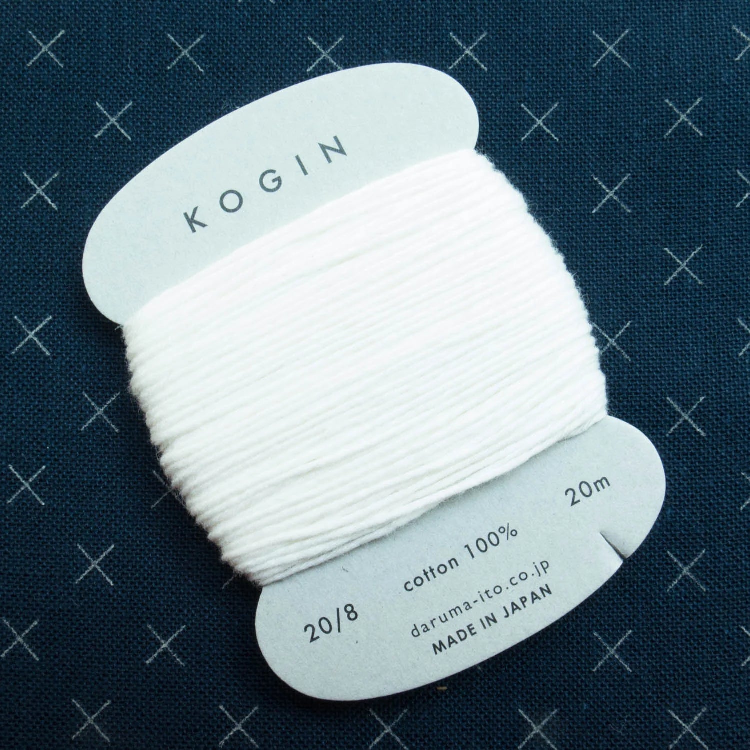 Daruma-Kogin Thread Card-thread-1 White-gather here online