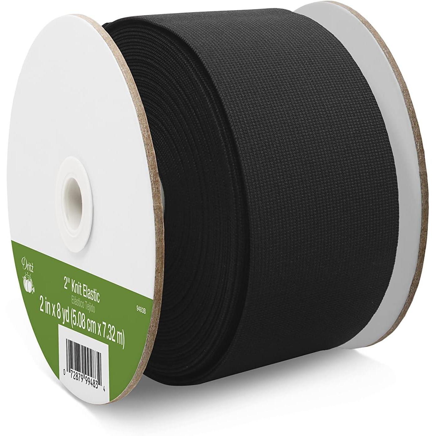 Dritz-Knit Elastic - 2" Black-elastic-gather here online
