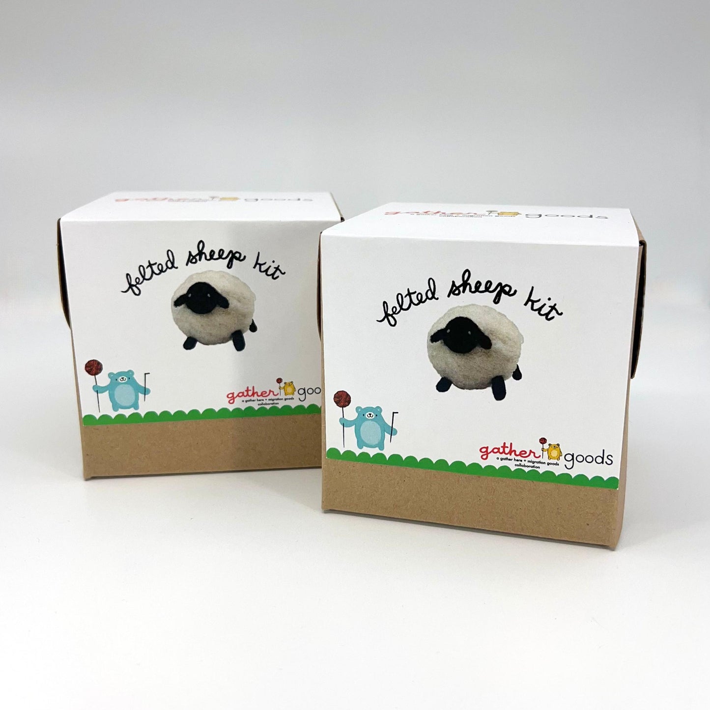 gather goods-Sheep - Basic Needle Felting Kit-craft kit-gather here online