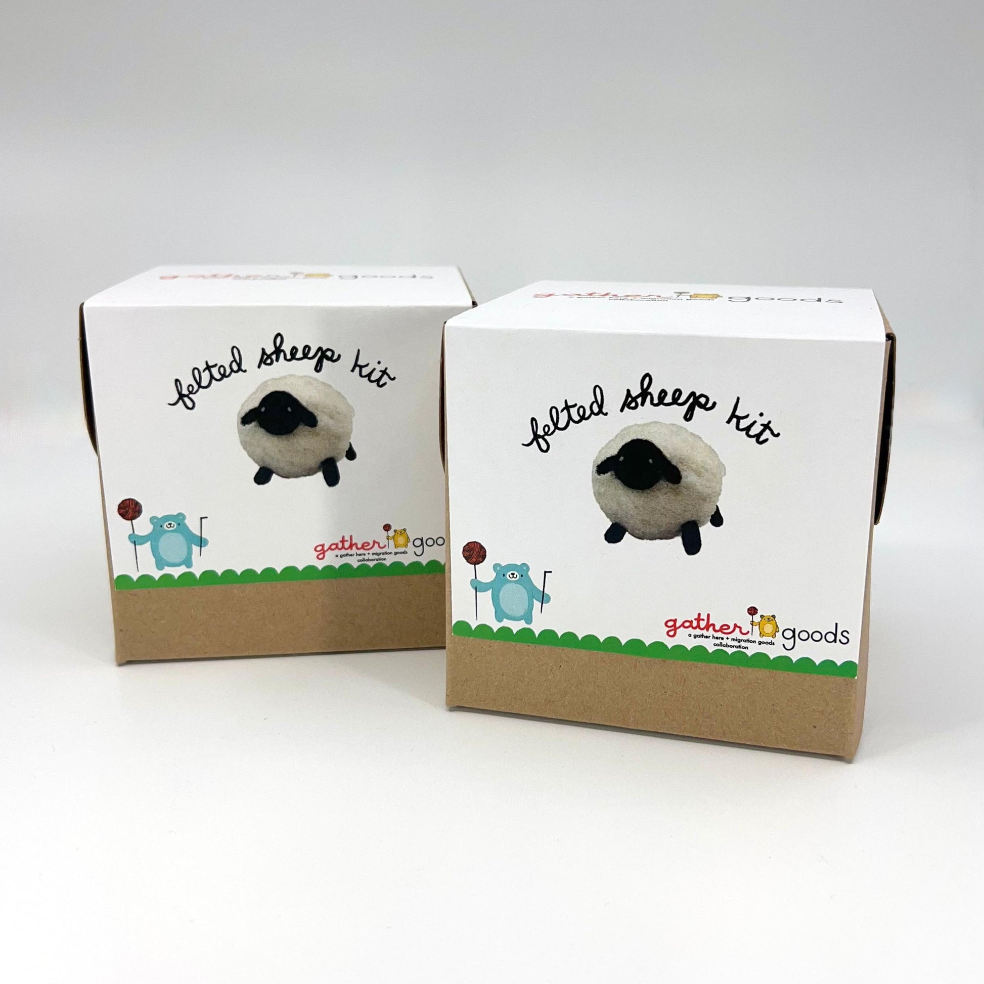 gather goods-Sheep - Basic Needle Felting Kit-craft kit-gather here online