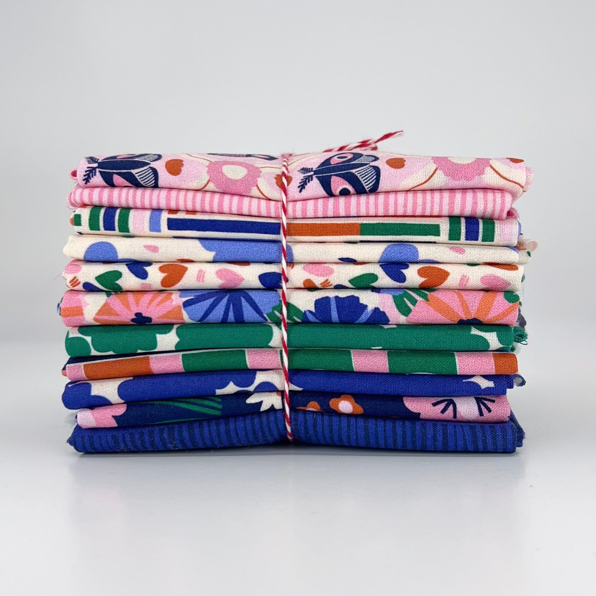 Cloud9-Fat Quarter Bundle of Wild Garden (11 Pieces)-fat quarters-gather here online