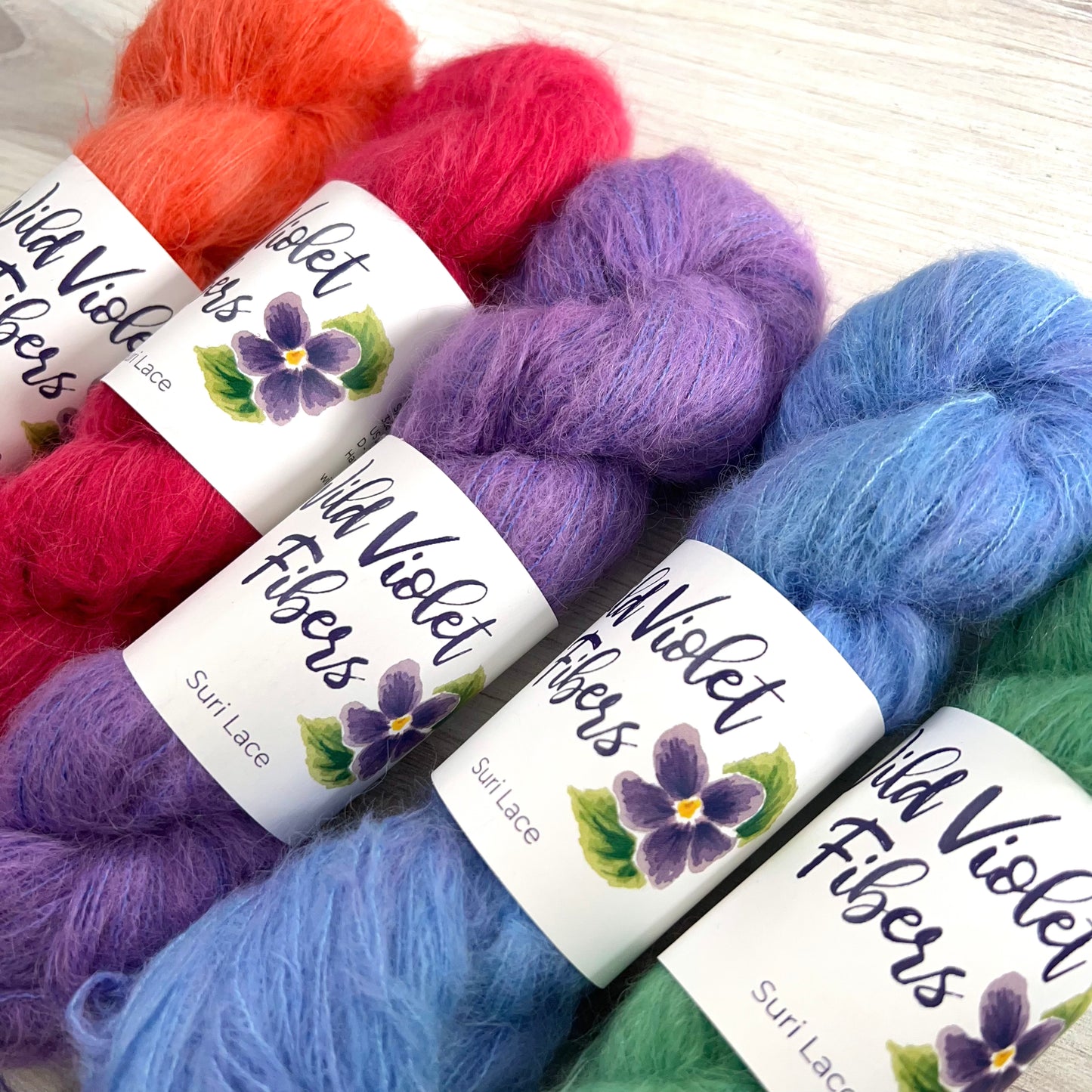Wild Violet Fibers Suri Lace