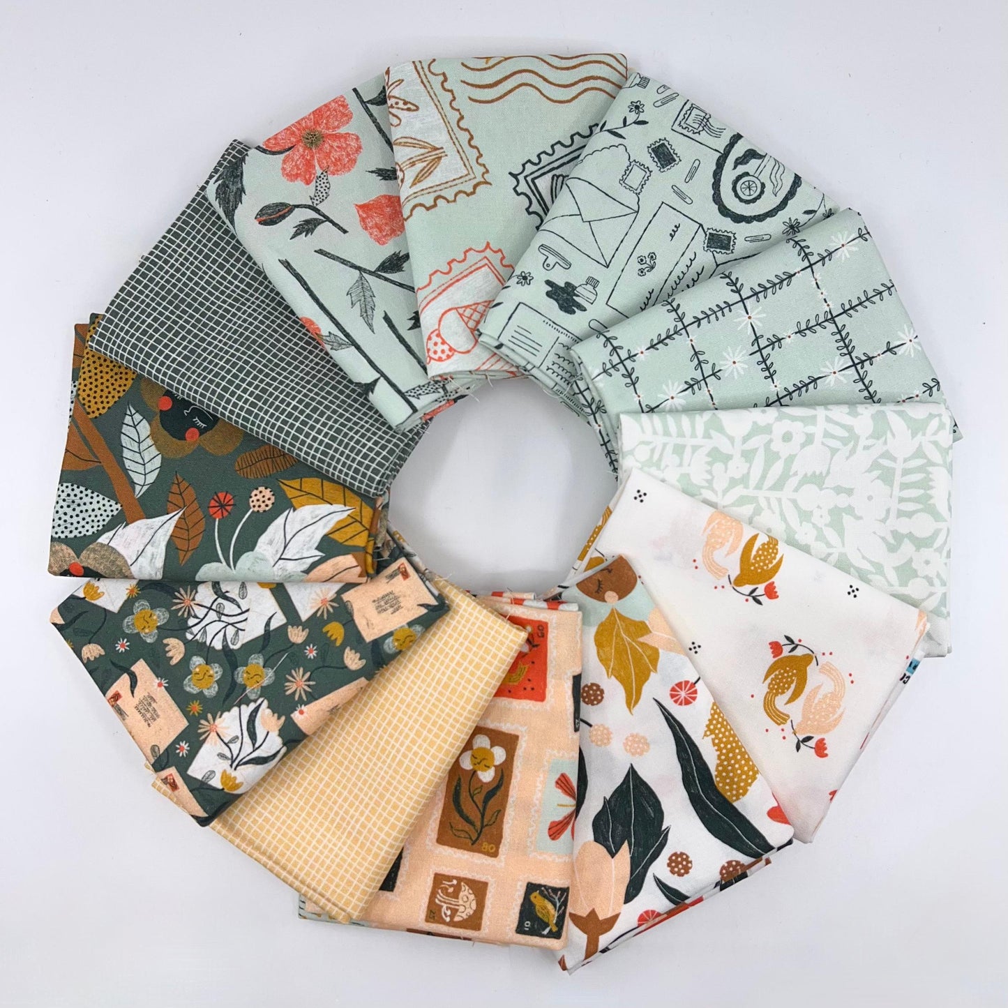 Fat Quarter Bundle of Snail Mail (12 Pieces)