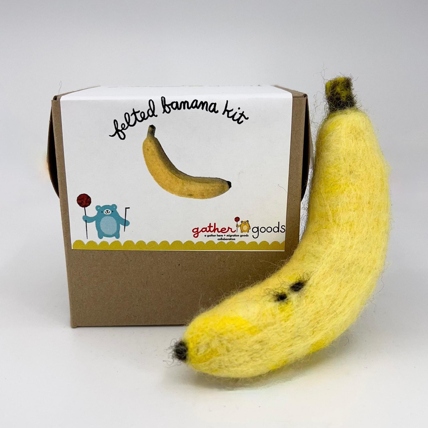 gather goods-Banana - Basic Needle Felting Kit-craft kit-gather here online