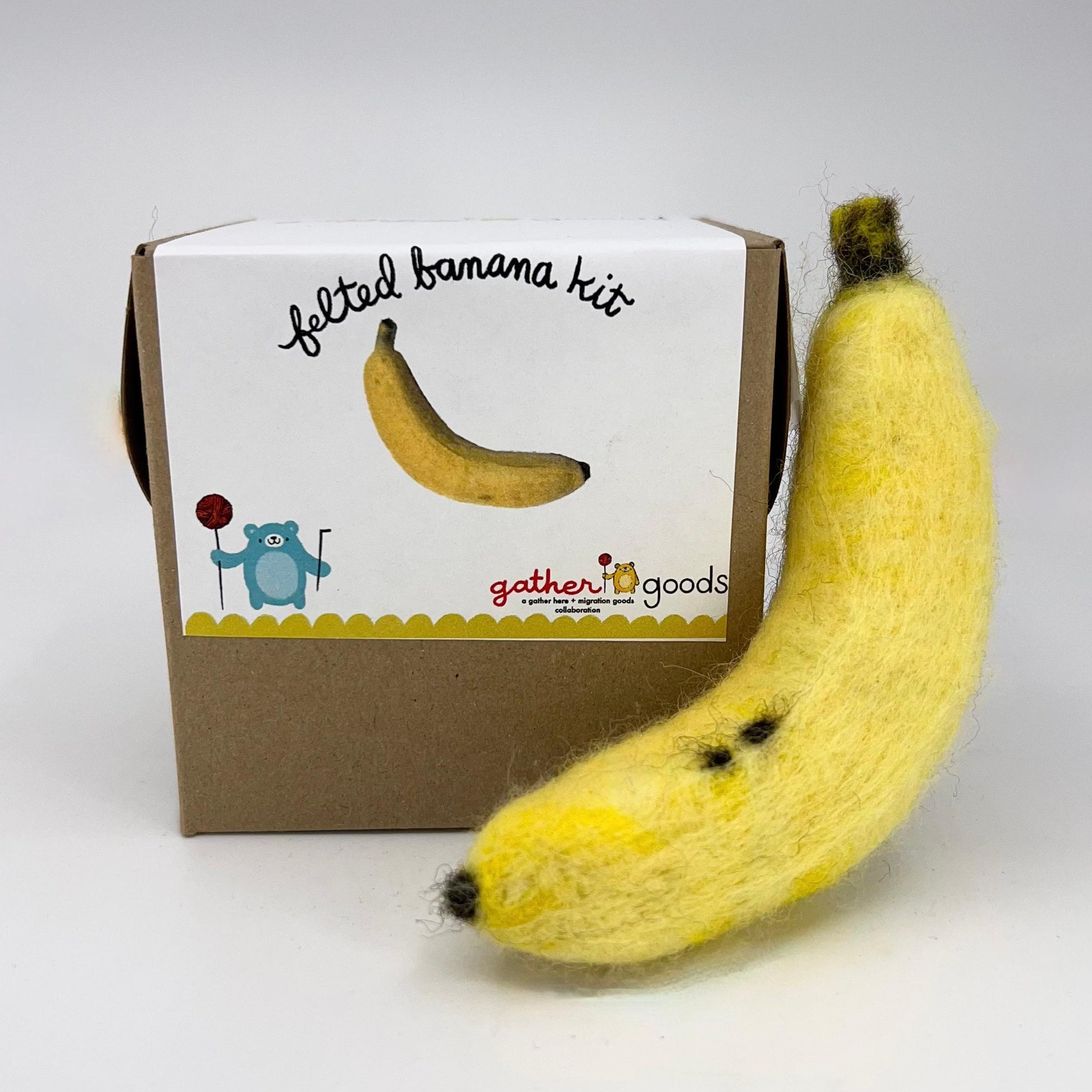 gather goods-Banana - Basic Needle Felting Kit-craft kit-gather here online