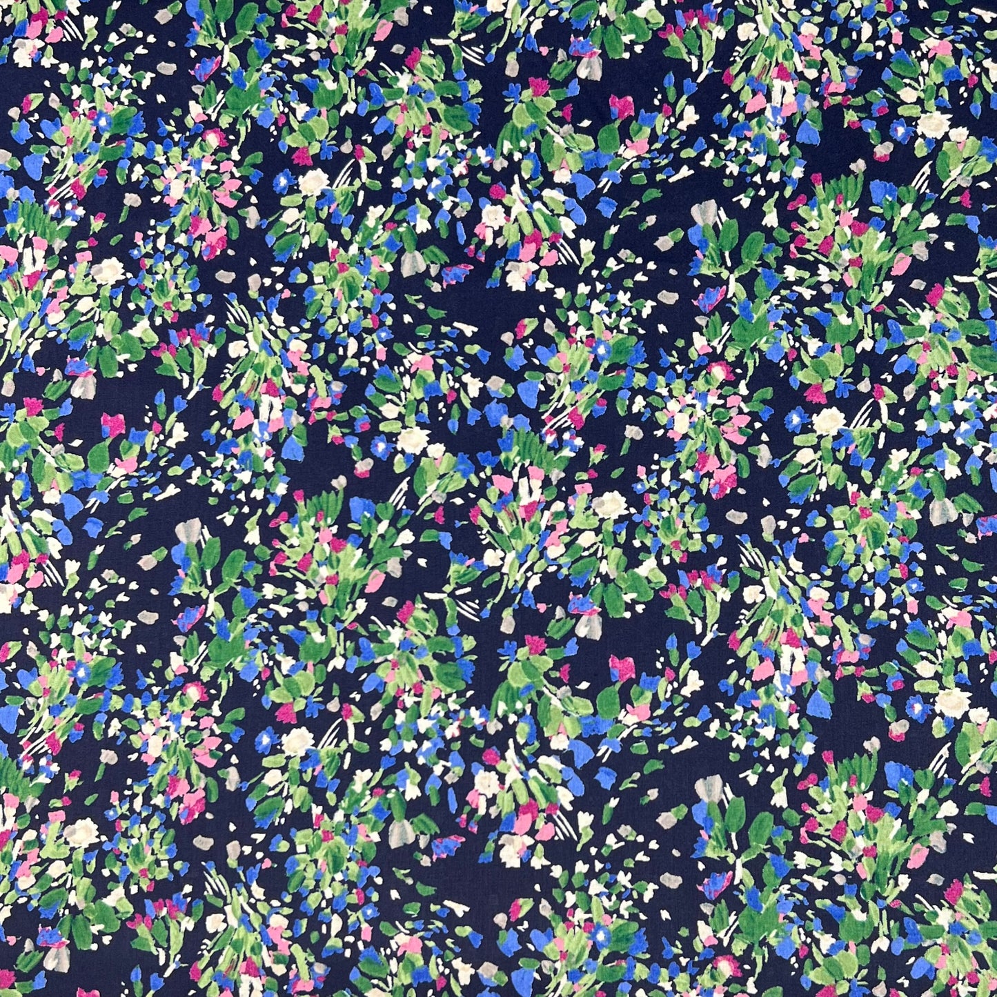 Hokkoh-Painterly Bouquet on Cotton Lawn-fabric-gather here online