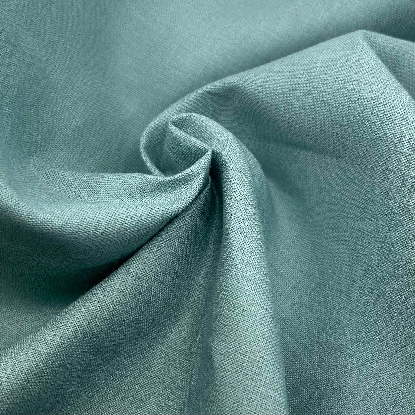 Lino Textil-Nevada Linen Faded Turquoise-fabric-gather here online