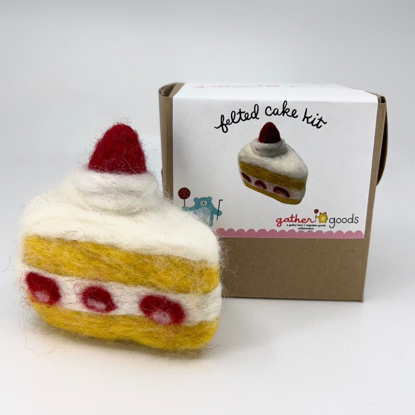 gather goods-Cake - Basic Needle Felting Kit-craft kit-gather here online