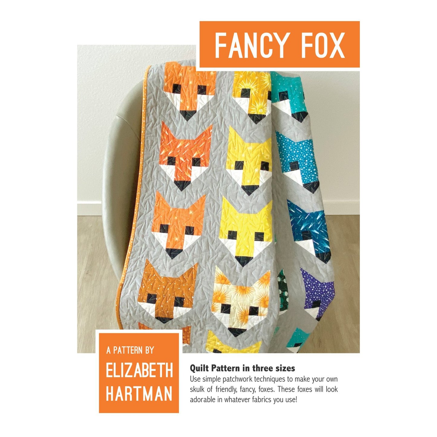 Elizabeth Hartman-Fancy Fox Quilt Pattern-quilting pattern-Default-gather here online