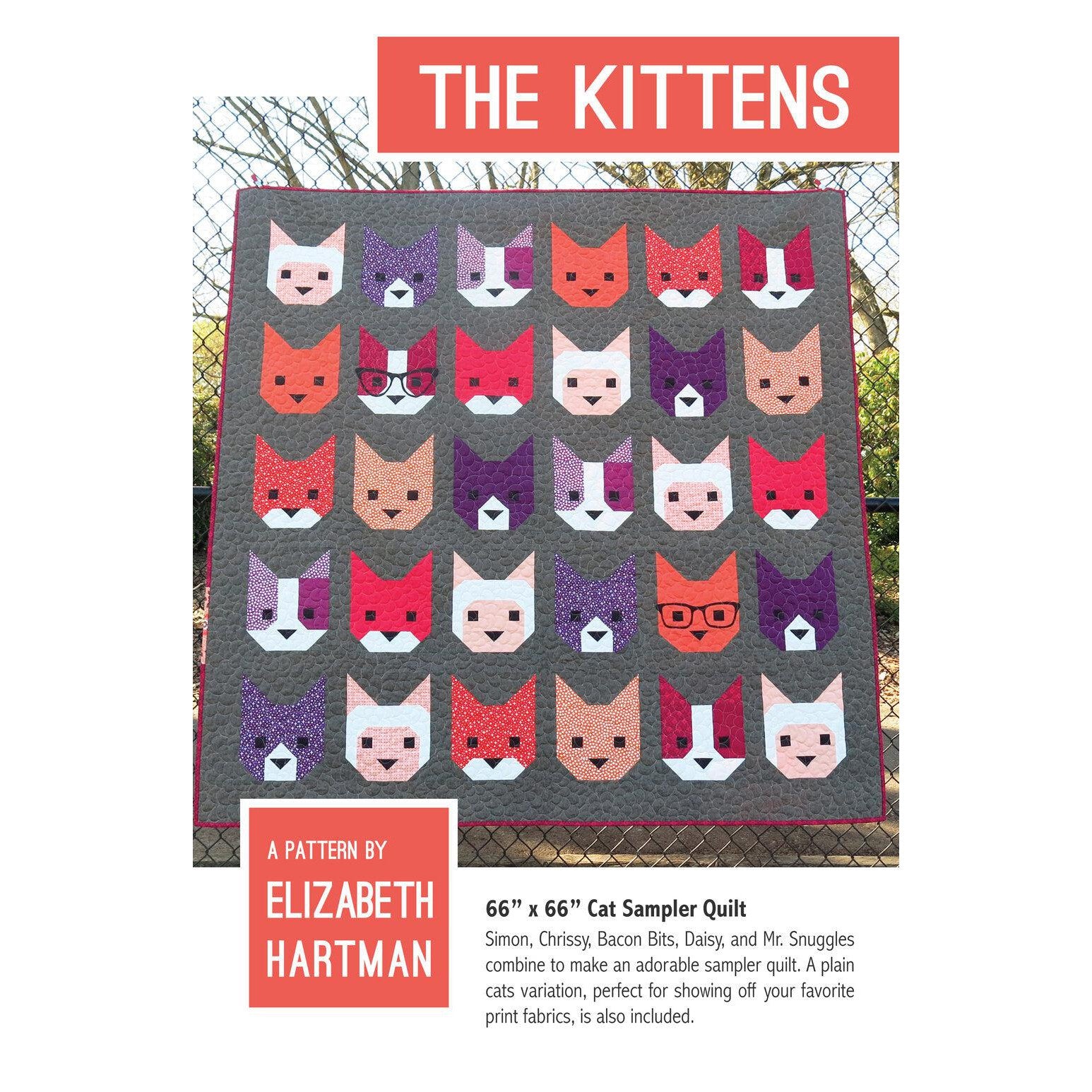 Elizabeth Hartman-The Kittens Quilt Pattern-quilting pattern-Default-gather here online