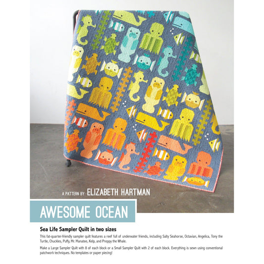 Elizabeth Hartman-Awesome Ocean Quilt Pattern-quilting pattern-Default-gather here online