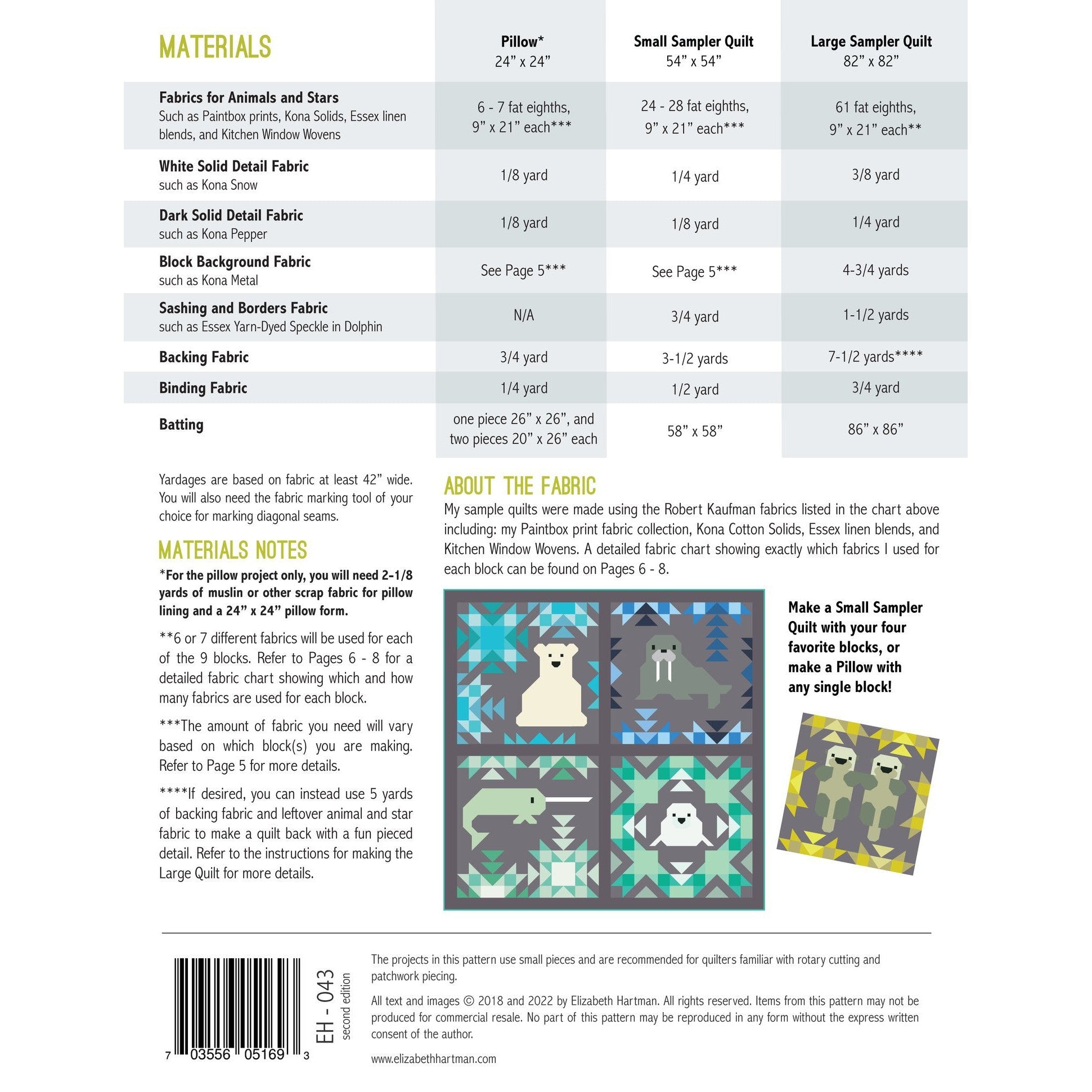 Elizabeth Hartman-North Stars Quilt Pattern by Elizabeth Hartman-quilting pattern-gather here online