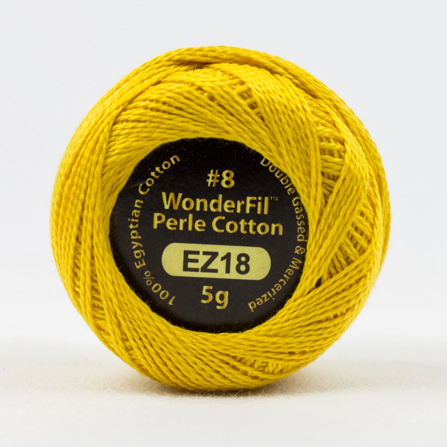 Wonderfil Threads-Eleganza 8wt Perle Cotton Solid-thread-EZ18 Lemon Curd-gather here online
