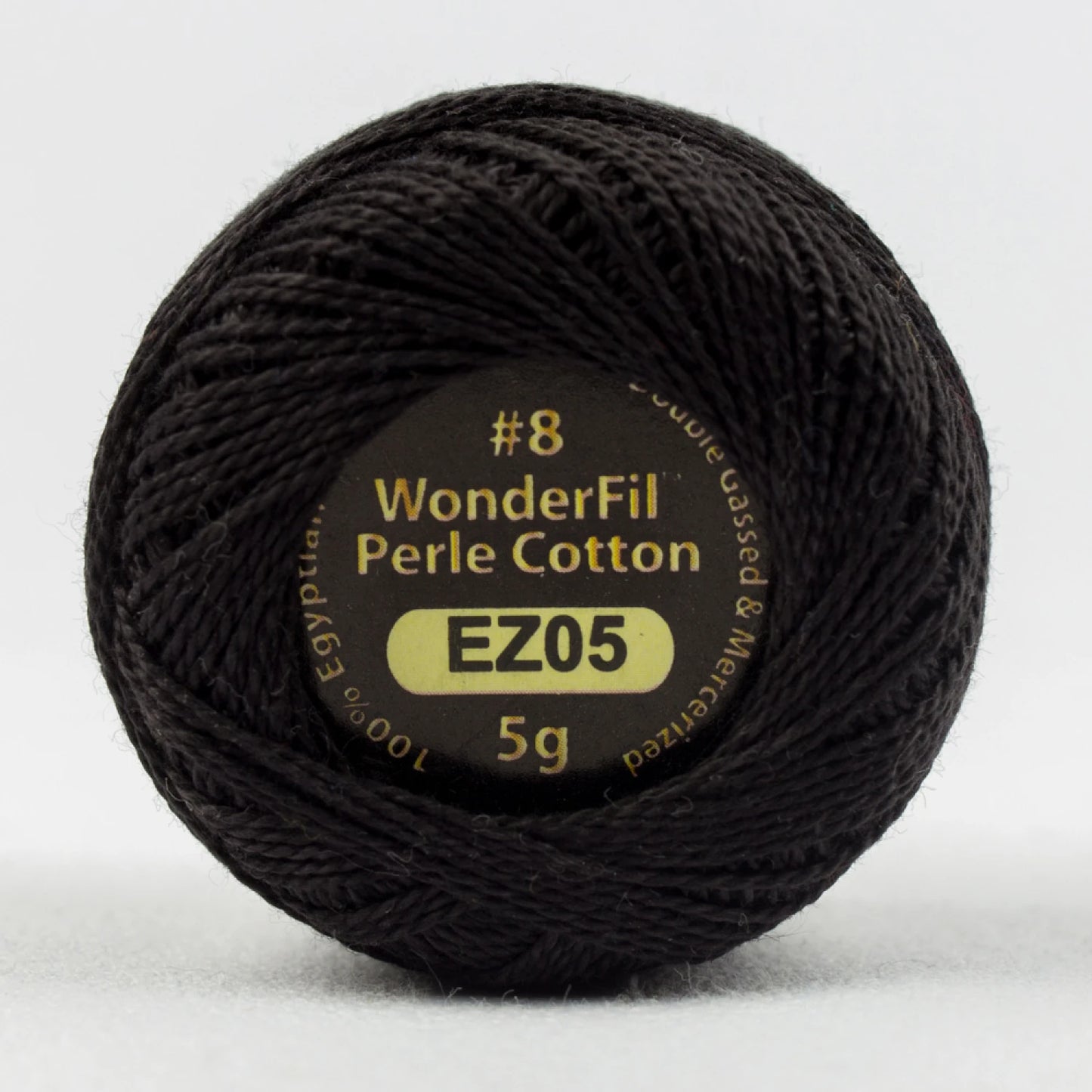 Wonderfil Threads-Eleganza 8wt Perle Cotton Solid-thread-EZ05 Black Tie-gather here online