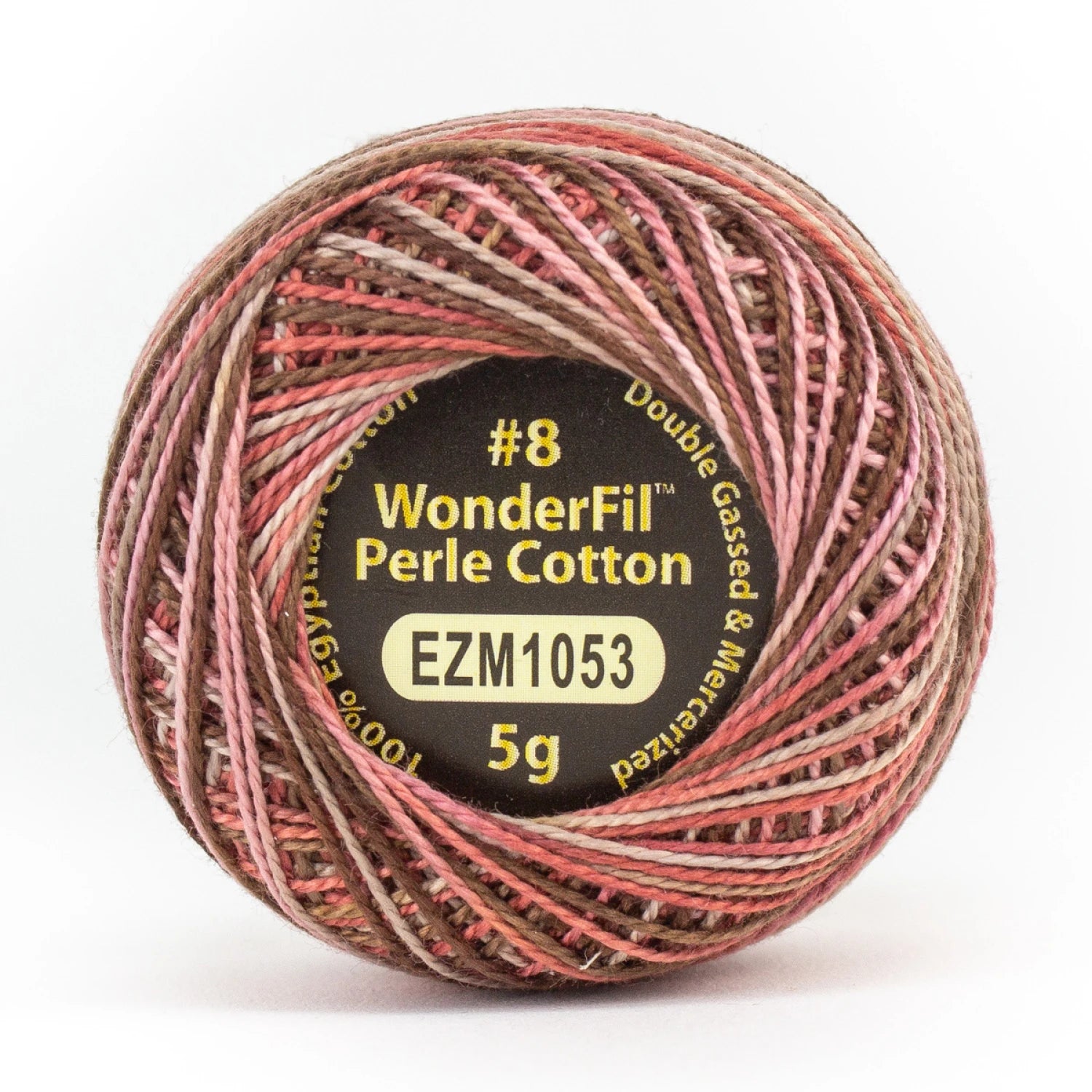 Wonderfil Threads-Eleganza 8wt Perle Cotton Variegated-thread-EZM1053 Strawberry Chocolate-gather here online