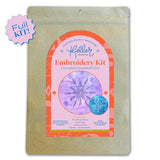 Keller Design Co.-Snowflake Ornament Embroidery Kit - Purple/Blue-embroidery kit-gather here online