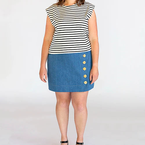 Chalk & Notch-Evelyn Skirt Pattern-sewing pattern-gather here online