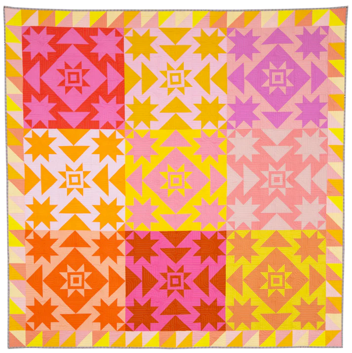 Then Came June-Everett Star Quilt Pattern-quilting pattern-gather here online