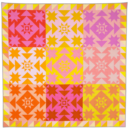 Then Came June-Everett Star Quilt Pattern-quilting pattern-gather here online