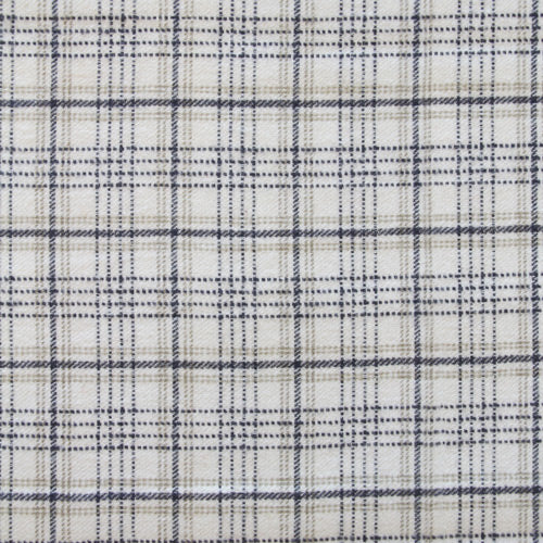 Art Gallery Fabrics-Crosshatch Plaid Oatmilk Flannel-fabric-gather here online