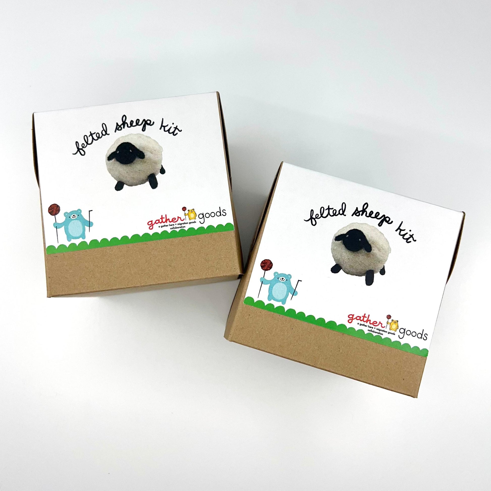gather goods-Sheep - Basic Needle Felting Kit-craft kit-gather here online