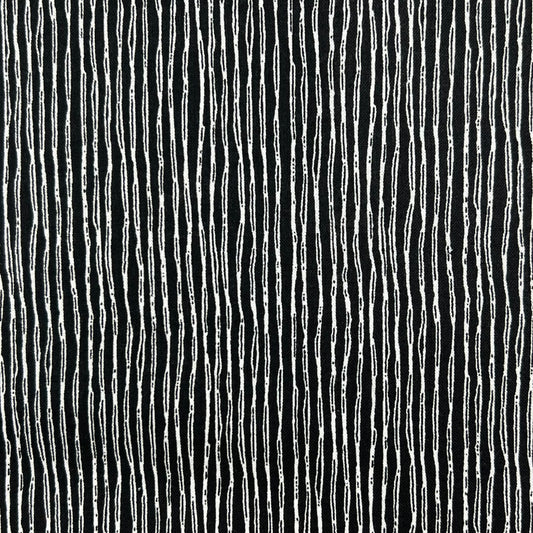 Sevenberry-Black With Lines on Cotton Shirting-fabric-gather here online