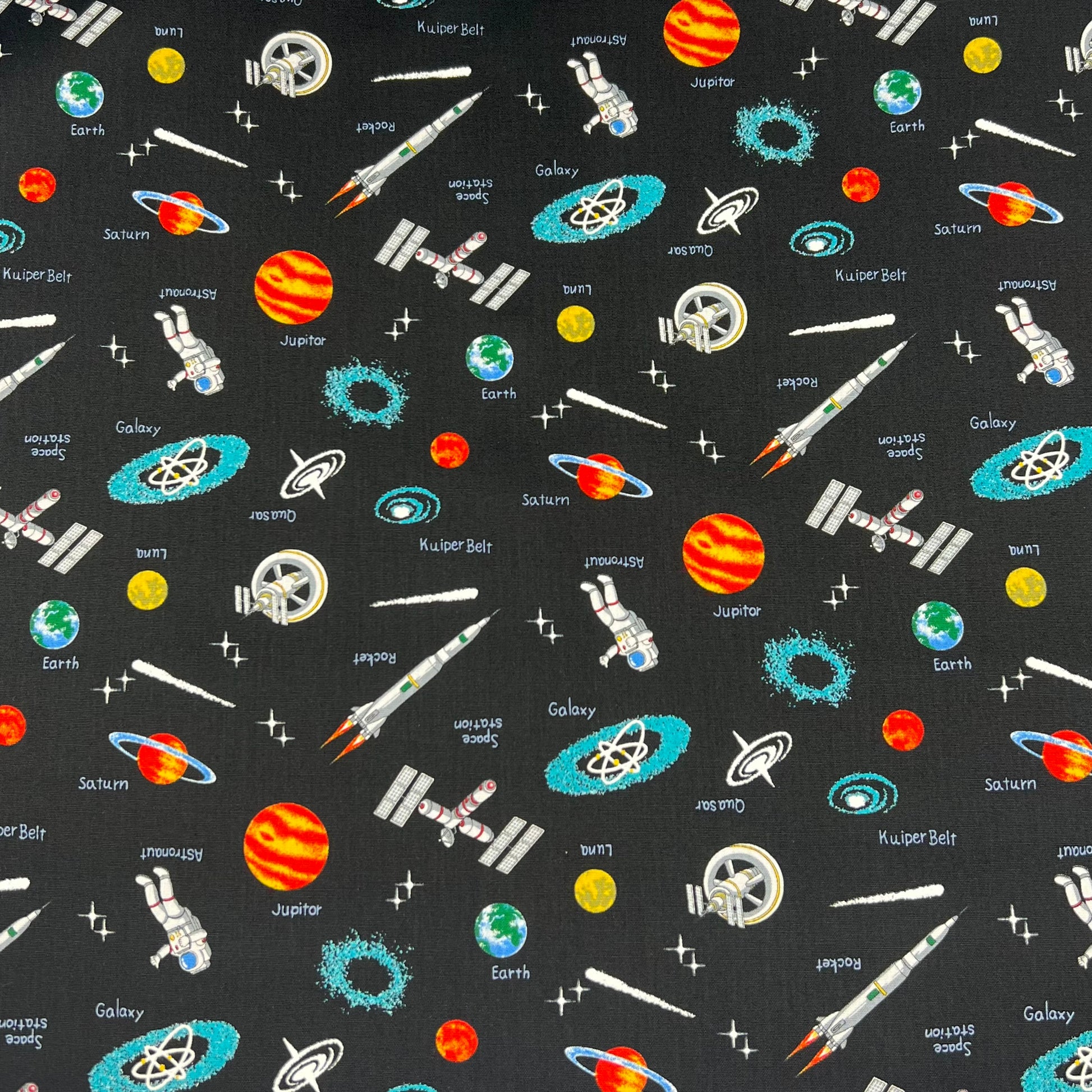 Cosmo-Spaced Out on Cotton-fabric-gather here online