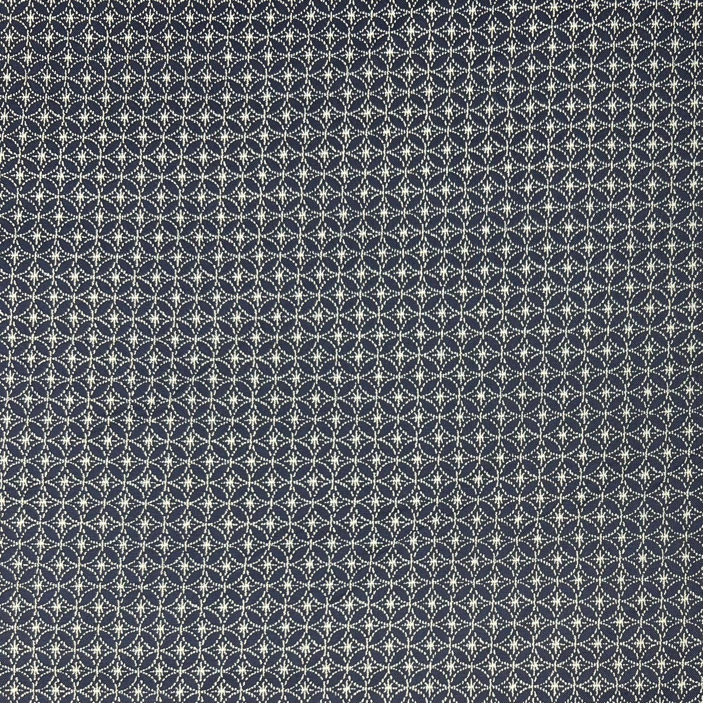 Westex-Indigo Flower Pattern on Cotton Sheeting-fabric-gather here online