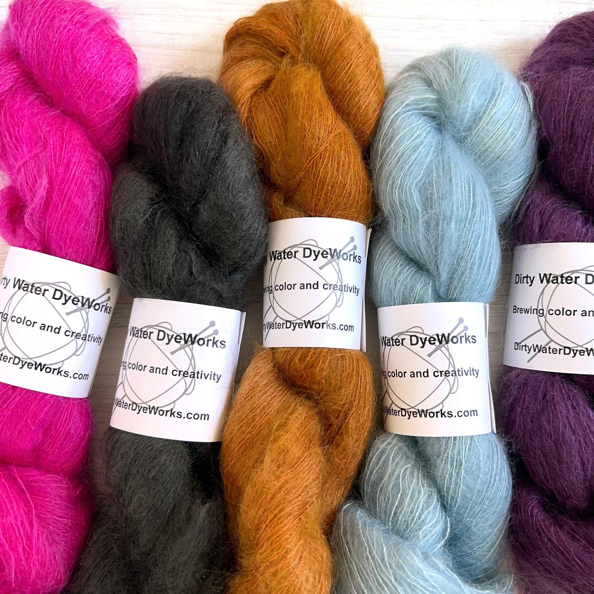 Dirtywater Dyeworks-Shimmer Mohair-yarn-gather here online