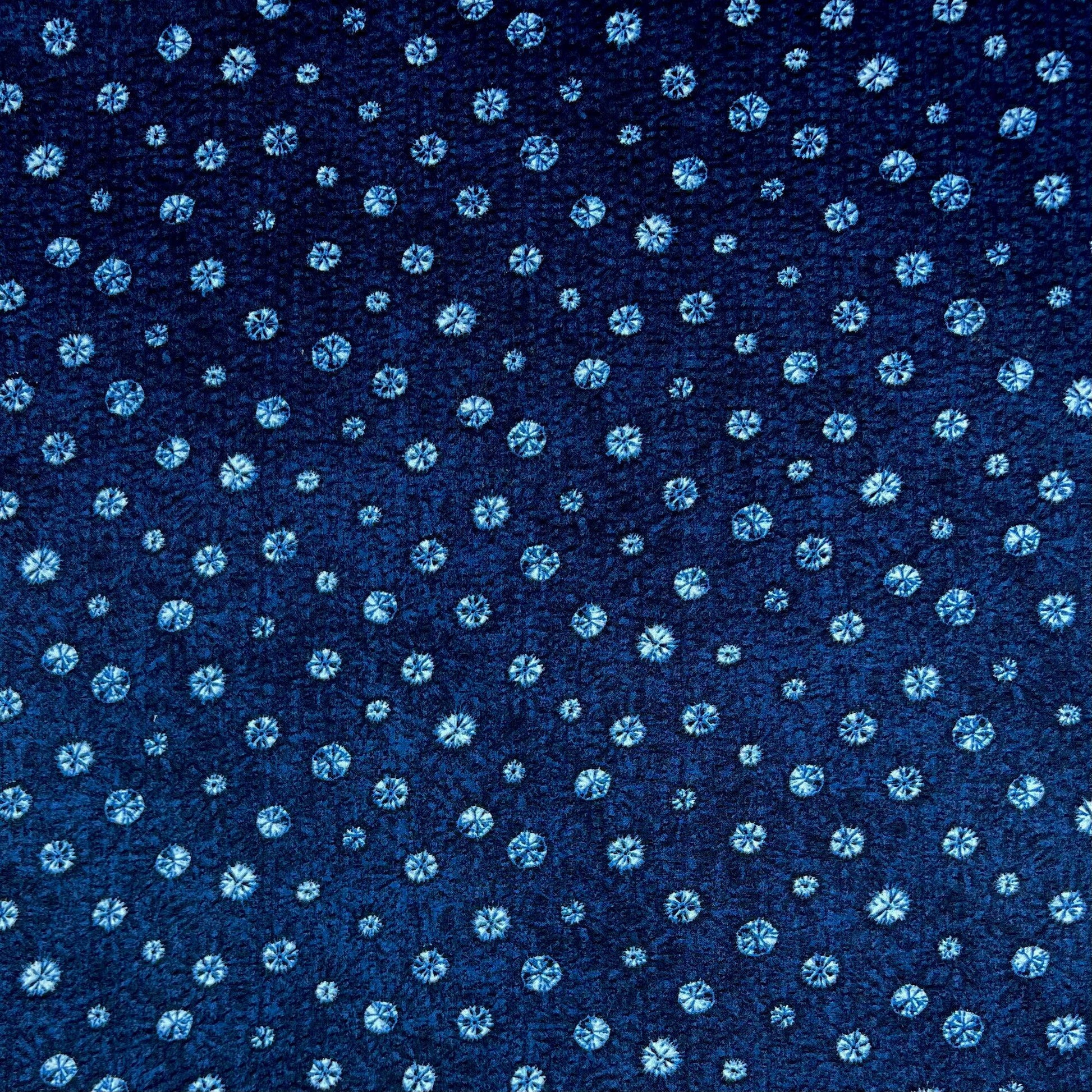 Kokka-Crinkle Indigo Bursts on Seersucker-fabric-gather here online