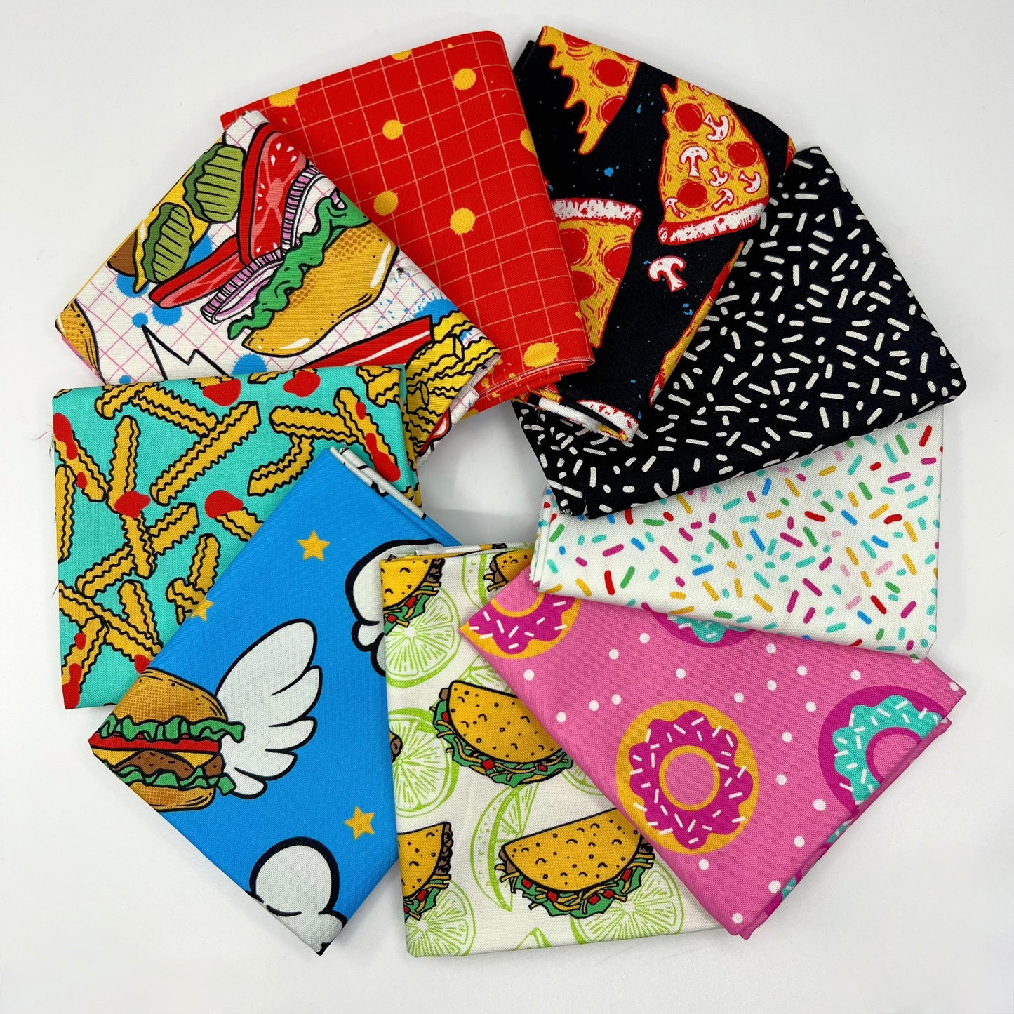 Moda-Fat Quarter Bundle of Snack Shack (9 Pieces)-fat quarters-gather here online