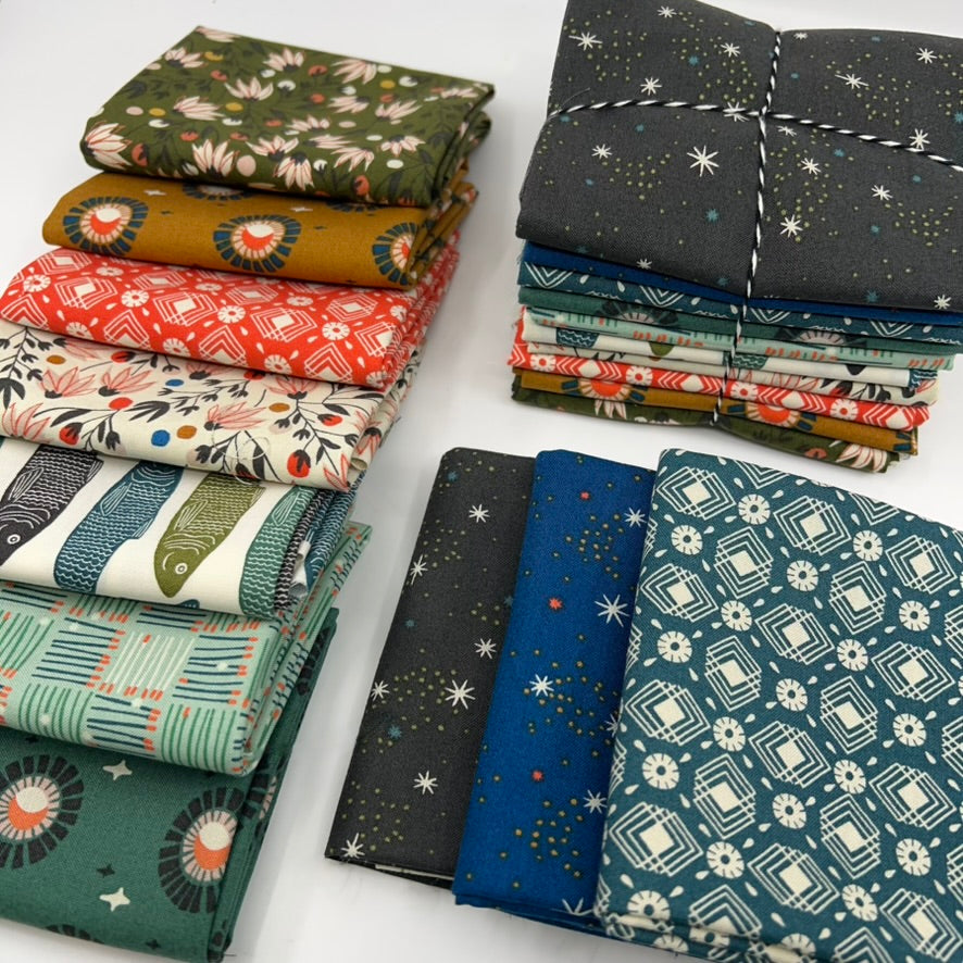 Cotton + Steel-Fat Quarter Bundle of Riverbank (10 Pieces)-fat quarters-gather here online