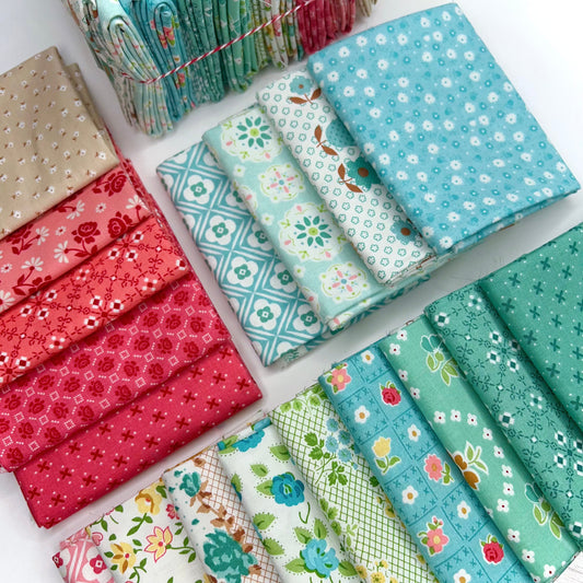 Riley Blake Designs-Fat Quarter Bundle of Granny Chic (18 Pieces)-fat quarters-gather here online