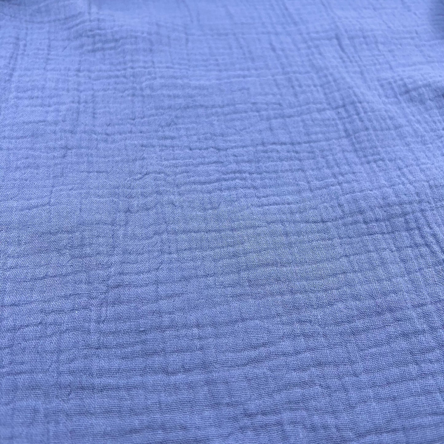 Cotton Gauze Solid - Steel Blue