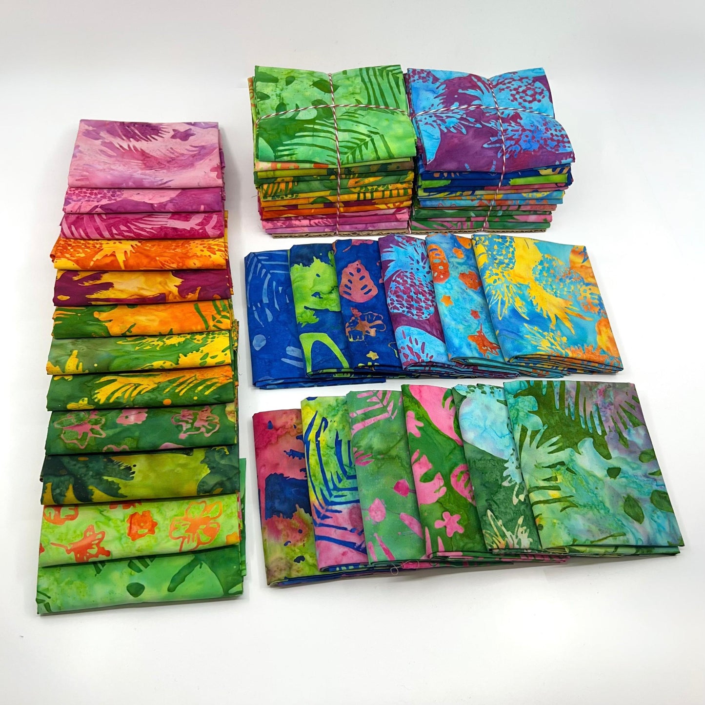 Fat Quarter Bundle of Artisan Batiks: Tropic Flora (24 Pieces)