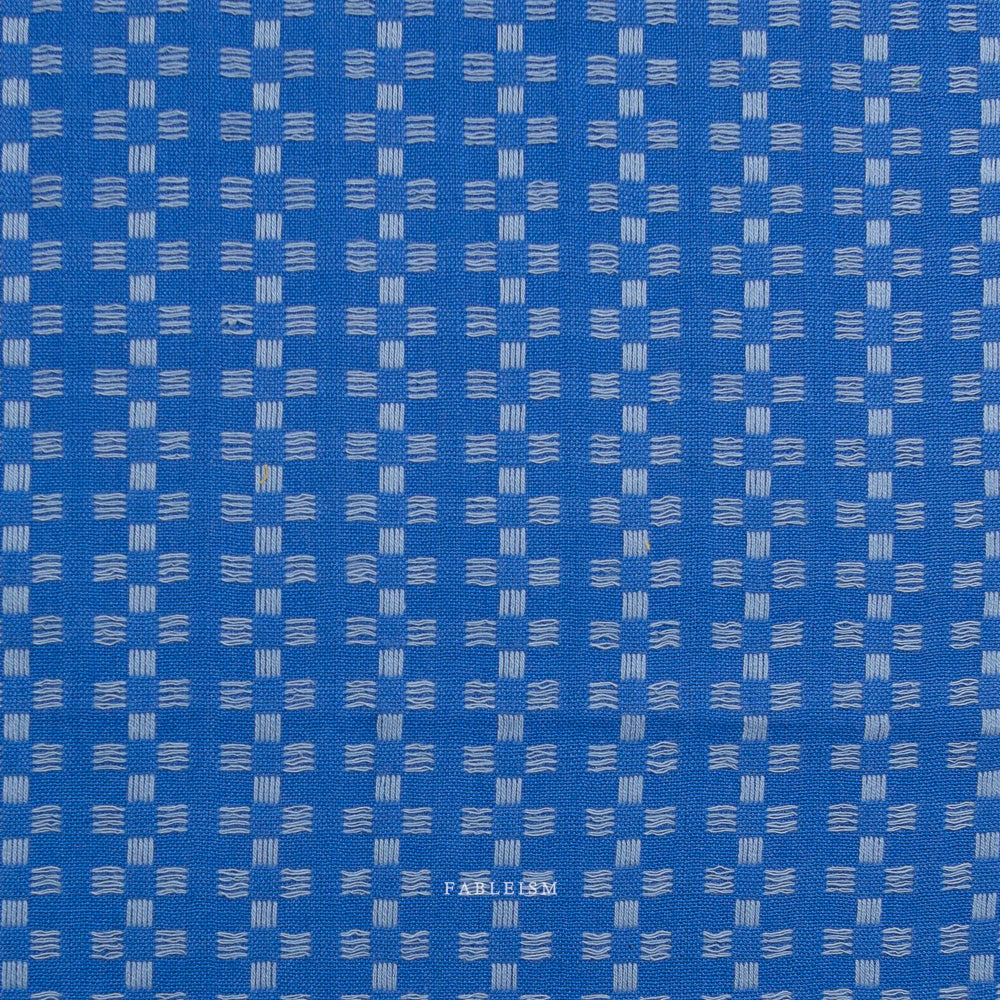 Fableism Supply Co-Basketweave in Bright Blue-fabric-gather here online