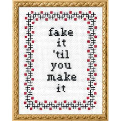 You Are Enough, 10” Cross Stitch Kit – gather here online