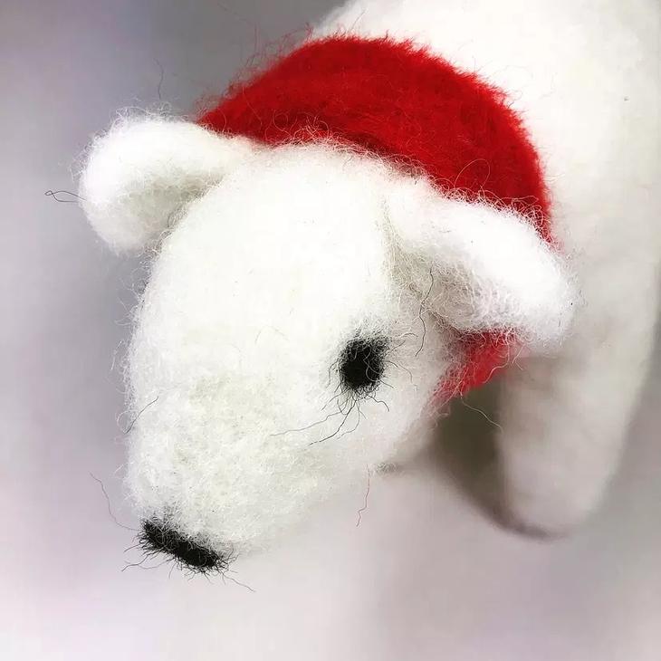 Feather Felts-Polar Bear Needle Felting Kit-craft kit-gather here online