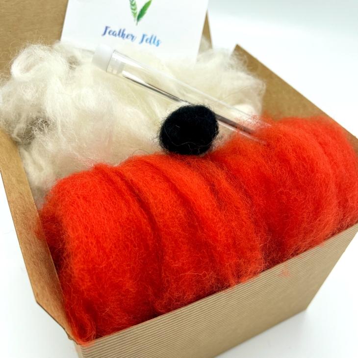 Feather Felts-Red Lobster Needle Felting Kit-craft kit-gather here online