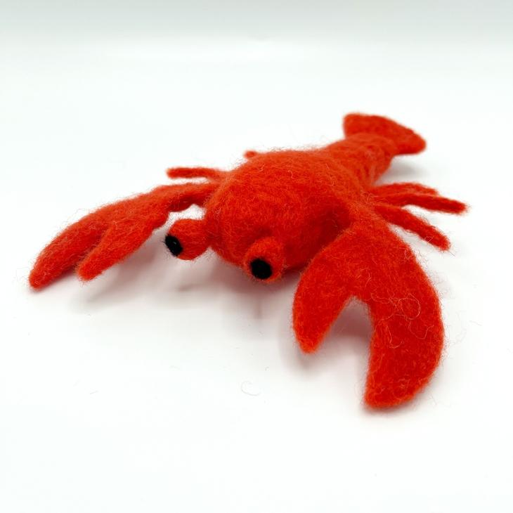 Feather Felts-Red Lobster Needle Felting Kit-craft kit-gather here online