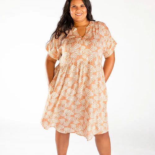 Chalk & Notch-Fringe Dress & Blouse Pattern-sewing pattern-gather here online