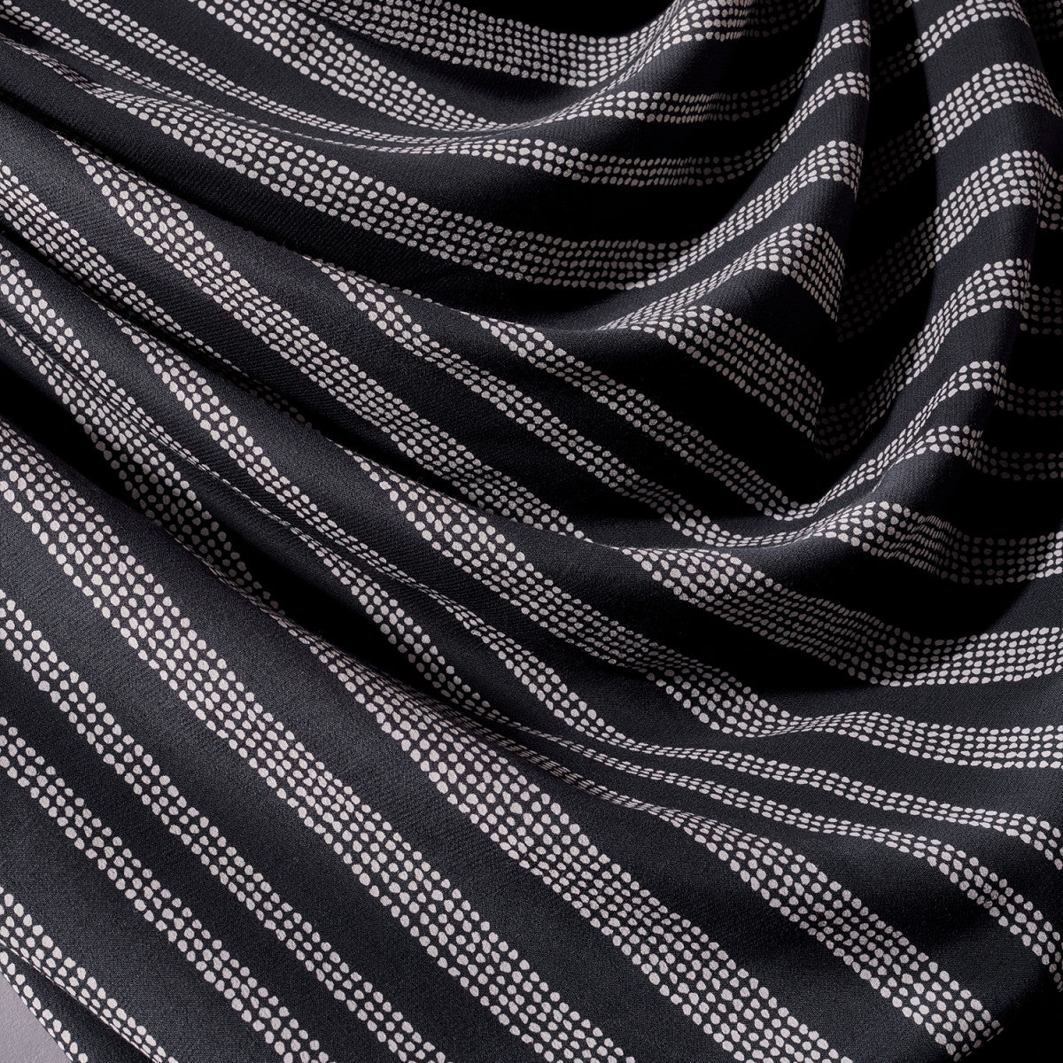 Atelier Brunette-Gaïa Deep Charcoal on Viscose-fabric-gather here online