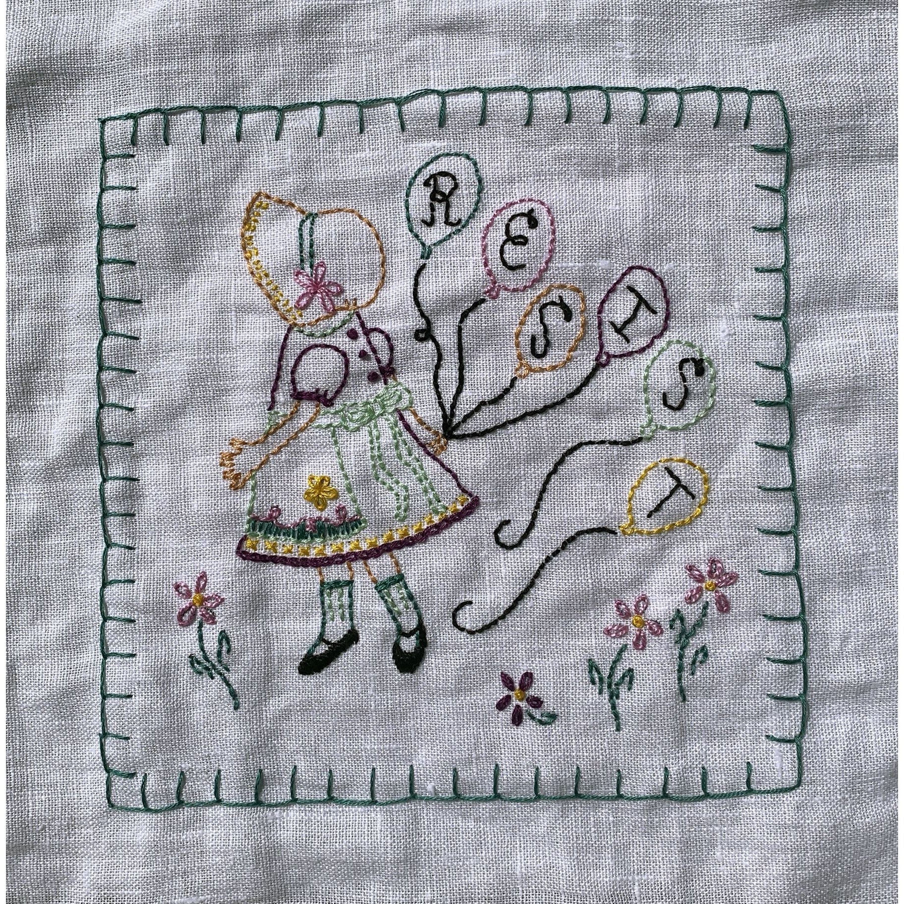 white christmas dresses Linen Cocktail Dress with Handmade Embroidery Kai