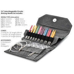 Lykke-Colour 3.5” Knitting Needle Set-knitting needles-gather here online
