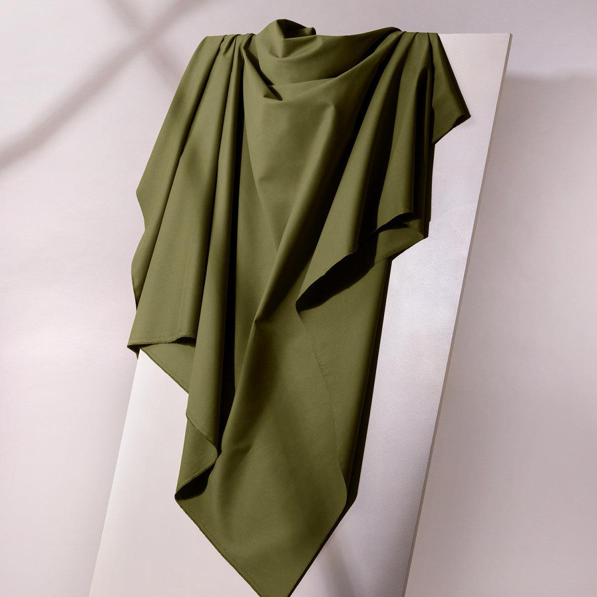 Atelier Brunette-Gabardine Light-fabric-17 Ivy Green-gather here online