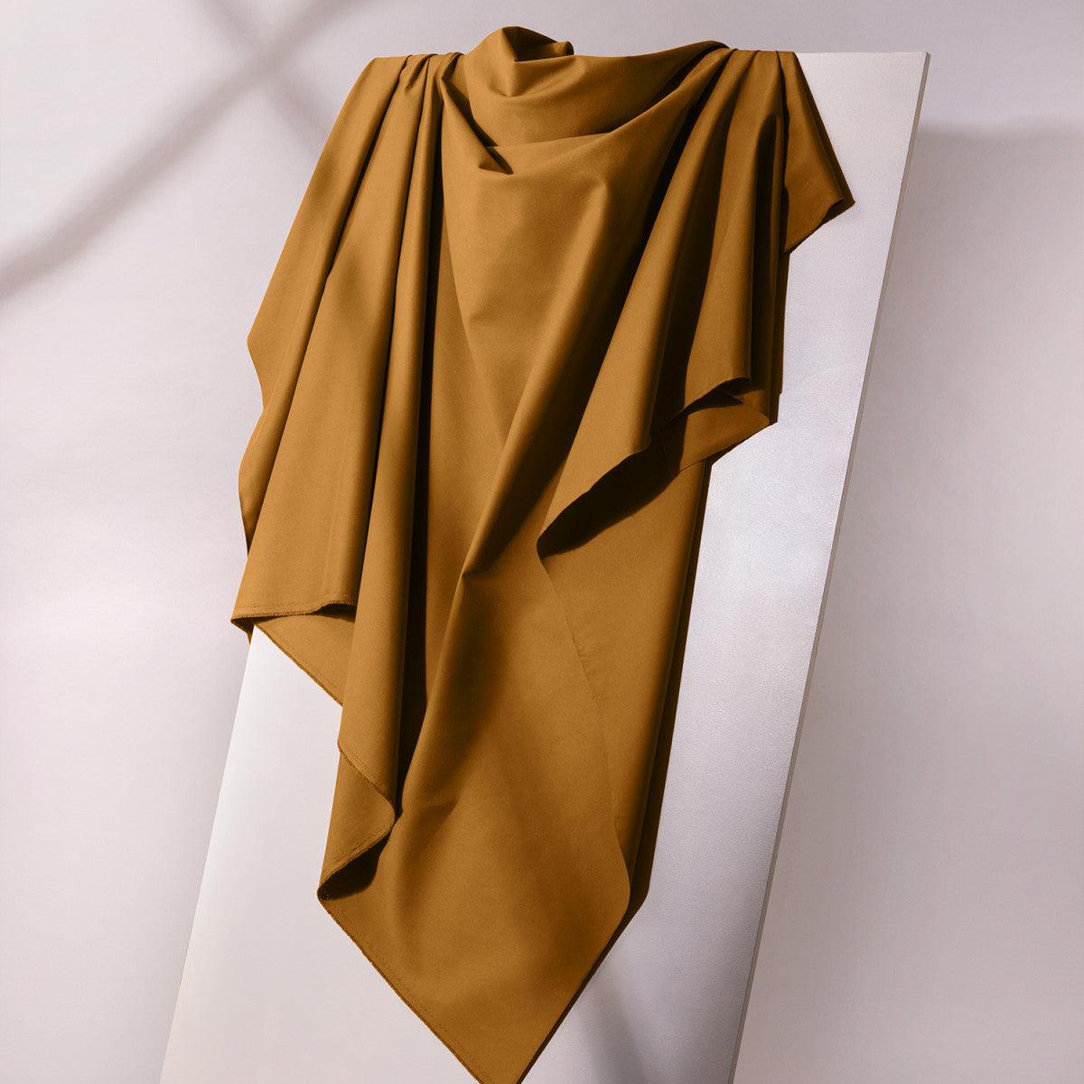 Atelier Brunette-Gabardine Light-fabric-08 Ochre-gather here online