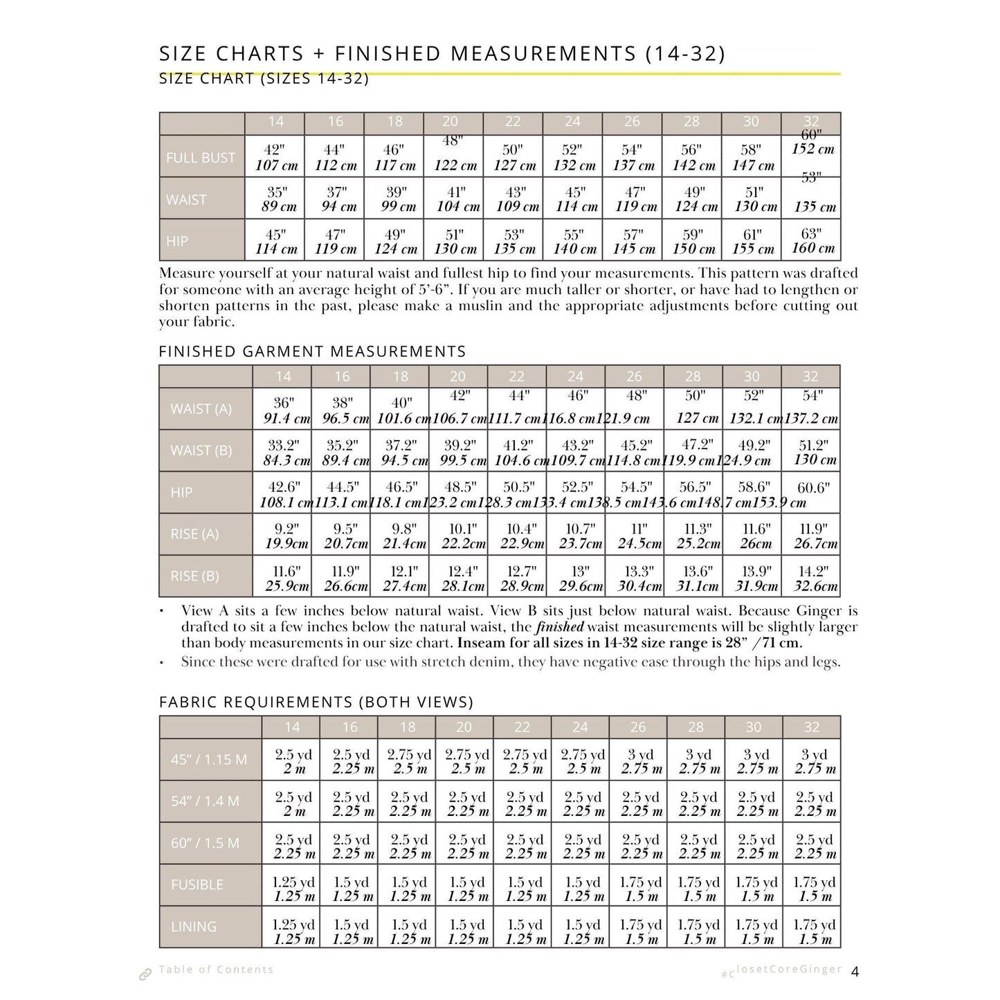 Closet Core Patterns-Ginger Jeans Pattern - PDF DOWNLOAD-sewing pattern-gather here online