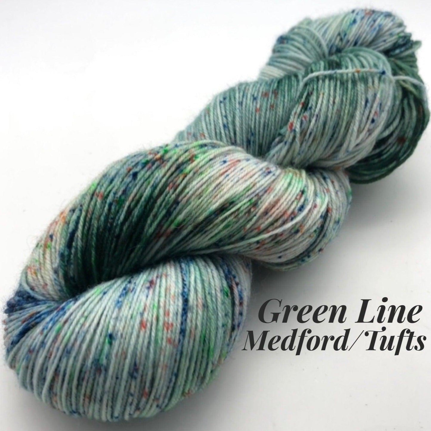 Road Trip Sock Yarn-MBTA Sock Yarn-yarn-Green Line Extension - Medford / Tufts-gather here online